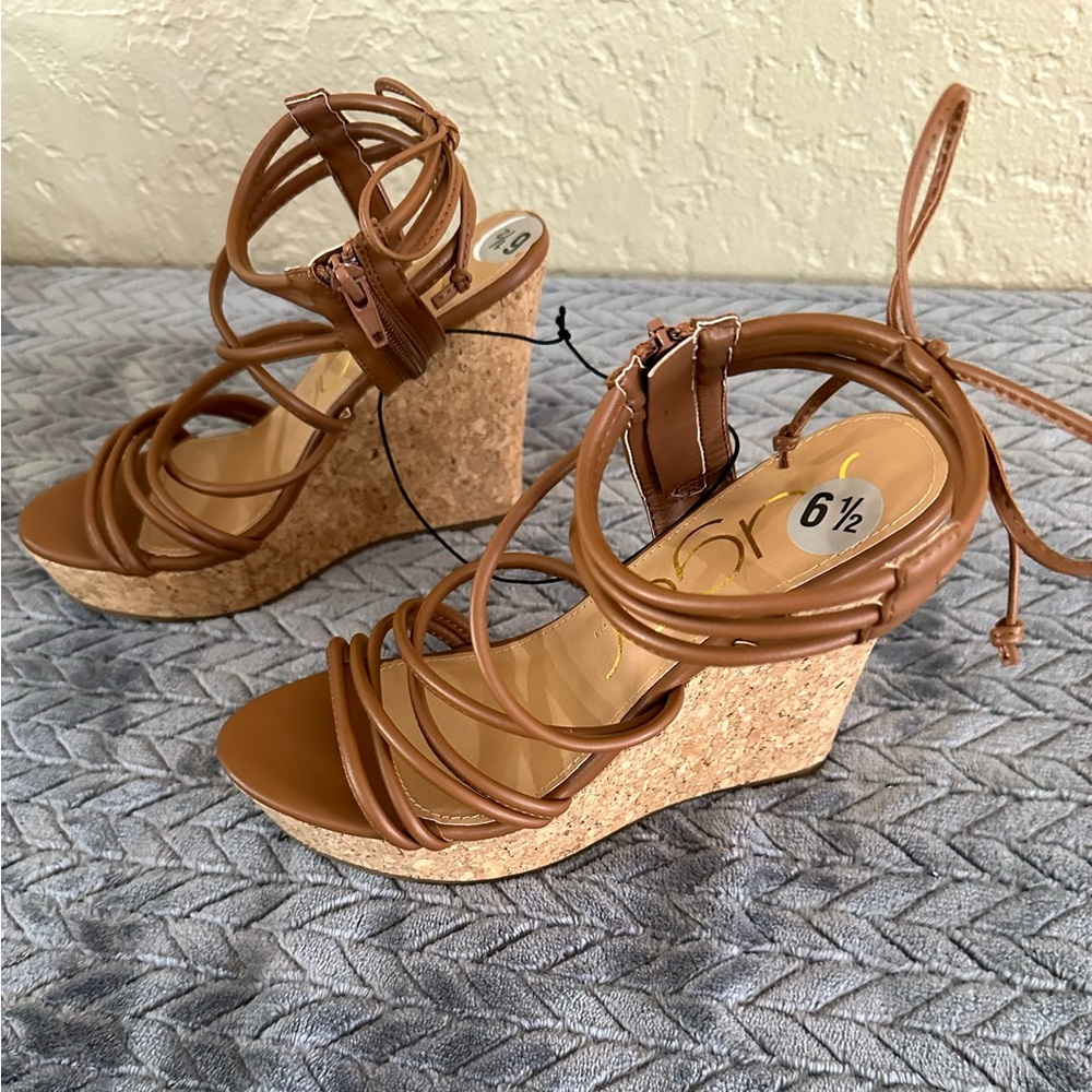 New Sugar Cork Wedges Brown